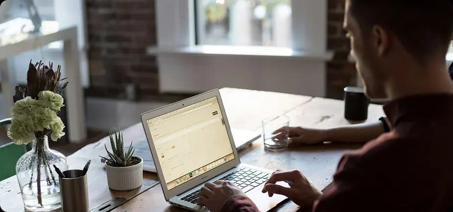 man at laptop
