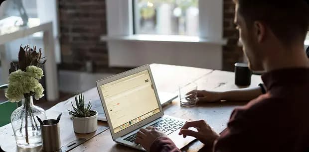 man at laptop