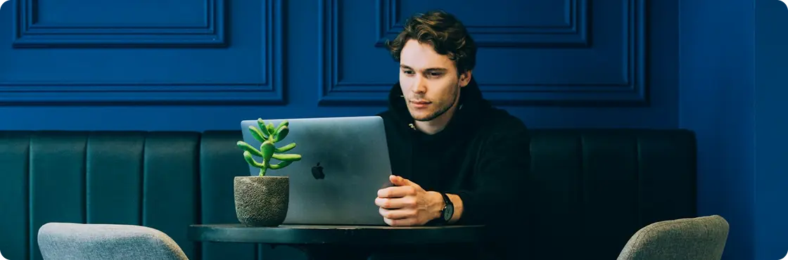 man at laptop